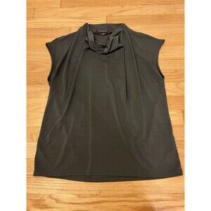 Banana Republic Women's Sleeveless Cowl-Neck Tank Top Green